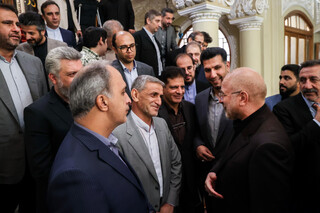 دیدار مسئولان ورزش با رئیس مجلس شورای اسلامی