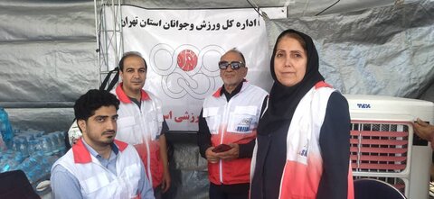 برپایی ایستگاه رایگان تندرستی توسط هیات پزشکی ورزشی استان تهران